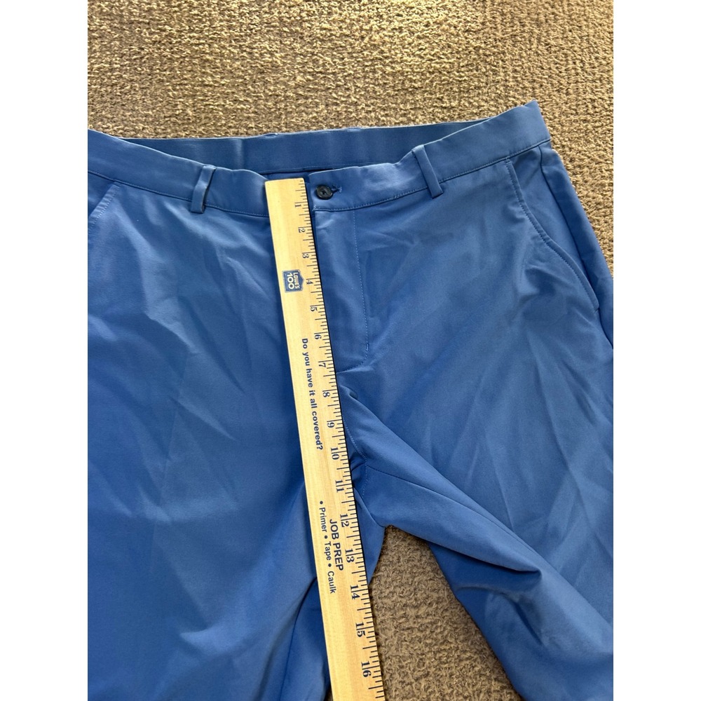 Greg Norman Mens Blue Golf Pants 35x32 Performance Stretch Straight Leg Trousers - Picture 6 of 8